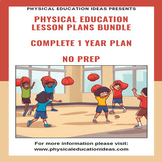 HUGE K - 2 Physical Education Unit Plans | 1 Year Cycle | 