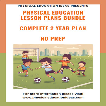 Preview of HUGE K - 6 Physical Education Unit Plans | 2 Year Cycle | Lessons & more
