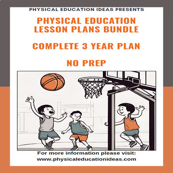 Preview of HUGE 3 - 6 Physical Education Unit Plans | 3 Year Cycle | Lessons & more