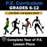 P.E. Lessons and Activities: #1 Best-Selling TPT Full Year P.E. - Print + Online