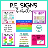 P.E. Signs Bundle | PE Posters for your Gym | Health and PE