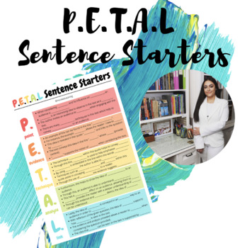 Preview of P.E.T.A.L Sentence Starters