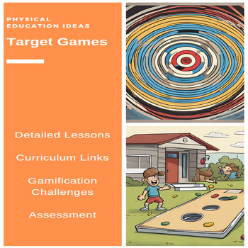 Preview of P.E. Target Games Units of Work, Lessons, Assessments & more (3 - 6)
