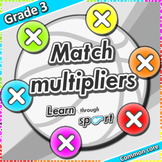 P.E game with multiplication task cards - Learn Math throu