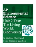 AP Environmental Science Unit 2 Test : The Living World- B