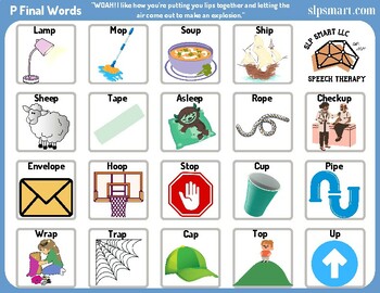 SH Final Words - Articulation Therapy FREEBIE (Print & Go)