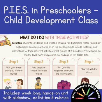 Preview of P.I.E.S. in Preschoolers - Child Development FACS Class