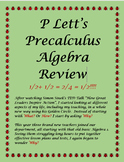 P Lett's Precalculus Algebra Review