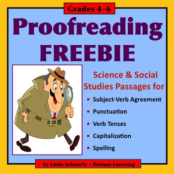 Preview of PROOFREADING FREEBIE   • GRADES 4–6