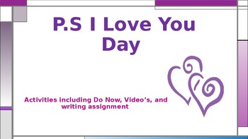 Preview of P.S. I Love You Day Lesson