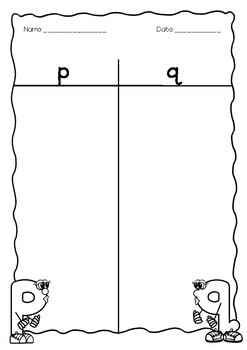 p and q letter reversals packet by teaching in a teacup tpt