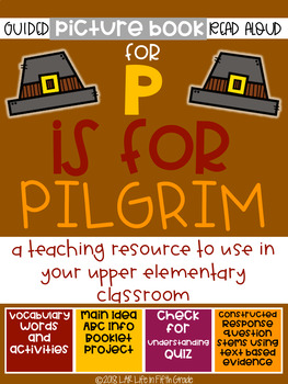 Preview of P is for Pilgrim Guided Read Aloud