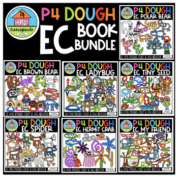 Preview of P4 DOUGH EC BOOKS Bundle (P4Clips Trioriginals)