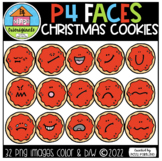 P4 FACES EMOTIONS Christmas Cookie Faces (P4Clips Triorigi