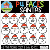 P4 FACES EMOTIONS Santa Faces (P4Clips Trioriginals)FEELIN