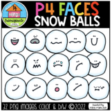 P4 FACES Winter Snow Balls (P4Clips Trioriginals) FEELINGS