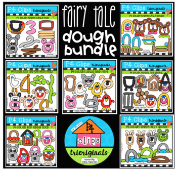Preview of P4 DOUGH Fairy Tale BUNDLE (P4 Clips Trioriginals)