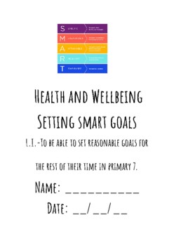 Preview of P7 SMART Goals Booklet