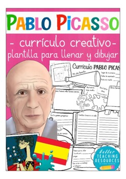 Preview of PABLO PICASSO currículo creativo - "Artistas / pintores famosas" Español / arte