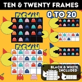 PAC MAN Ten Frames Clipart | Twenty Frames | 0-20 Counting