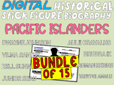 PACIFIC ISLANDERS BUNDLE 15 Google Doc Stick Figure Mini B