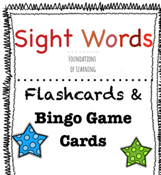 Sight Word Bundle: Flashcards and BINGO Boards + Bonus Spelling Packet