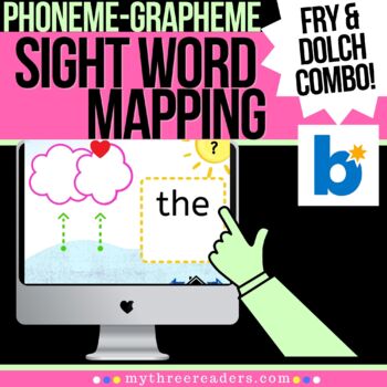 Preview of PAIR PACK Mapping the Sight Words BOOM™ Activity for FRY & DOLCH