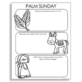 PALM SUNDAY Easter Bible Story Notes Activity | New Testam