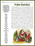 PALM SUNDAY Word Search Puzzle Worksheet Activity