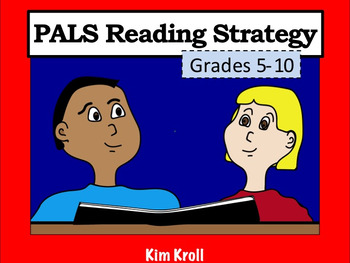 PALS Reading Strategy Cooperative Worksheet by Kim Kroll | TpT