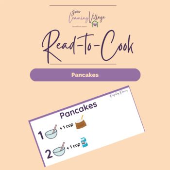 Preview of PANCAKES:Read-To-Cook Visual Recipe Card