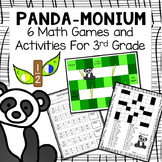 PANDA-MONIUM: 6 Math Games and Centers for 3rd Grade