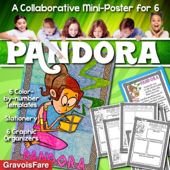 Preview of PANDORA — Greek Mythology Mini-Poster Project and Graphic Organizers Activity