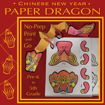 Preview of PAPER DRAGON CRAFT | CHINESE NEW YEAR | No Prep Lunar New Year festival kite