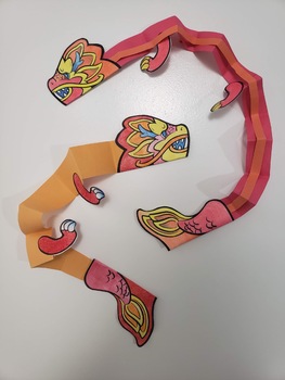 Chinese New Year Dragon Paper Chain Craft (Teacher-Made)