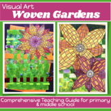 PAPER WEAVING Art project for TEXTURE FLOWERS Video lesson