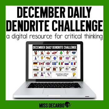 Preview of PAPERLESS December Daily Digital Dendrite Challenge
