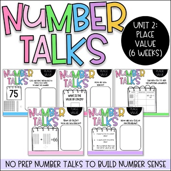 Preview of PAPERLESS Number Talks Place Value