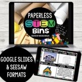 PAPERLESS STEM Bins® (Google Slides and Seesaw) - Digital 
