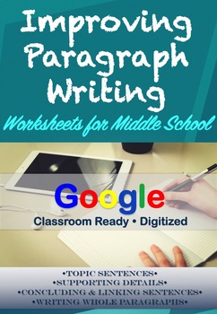 Preview of PARAGRAPH WORKSHEETS | Distance Learning | Google Classroom
