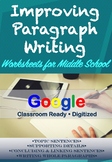 PARAGRAPH WORKSHEETS | Distance Learning | Google Classroom