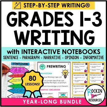 Preview of 1st, 2nd, 3rd Grade Writer's Workshop Writing Program | Interactive Notebook