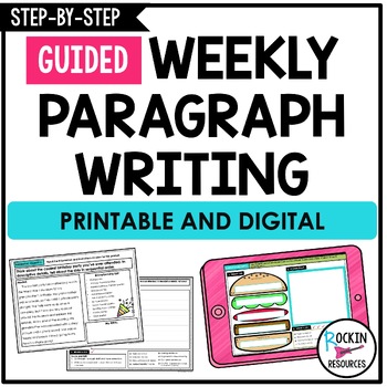 Preview of GUIDED PARAGRAPH WRITING | PARAGRAPH OF THE WEEK | WRITING PARAGRAPHS