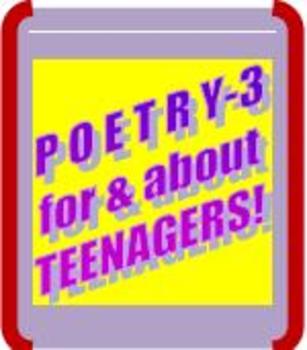 Preview of PARCC-ALIGNED POETRY LESSON-3! Poetry For Students & About Students!