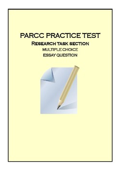 Preview of PARCC ELA PBA PRACTICE 1, Research Task, Test Prep