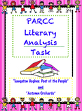 PARCC Like Assessment: Literary Analysis Task FREEBIE