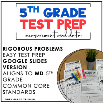 Preview of Test Prep PARCC Math 5th Grade