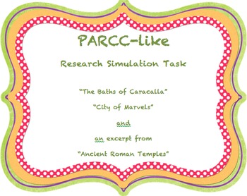 Preview of PARCC Research Simulation Task