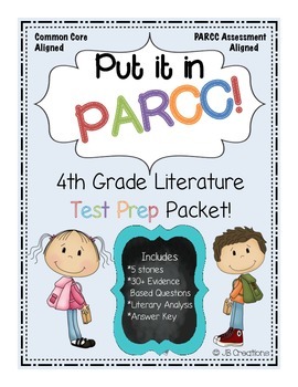 Preview of *PARCC Test Prep Pack for 4th Grade Literature
