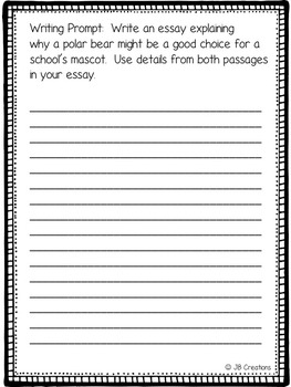 *PARCC Test Prep Pack for Writing Performance Based Prompts 4th5th grades